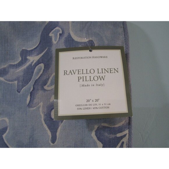 Restoration Hardware Ravello Linen Pillow Cover Sham Italy New Old Stock Retired - Picture 3 of 16